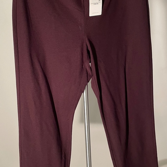 NWT Eileen Fisher Slim Ankle elastic waist Pant washable crepe in Casis PS - Picture 5 of 8